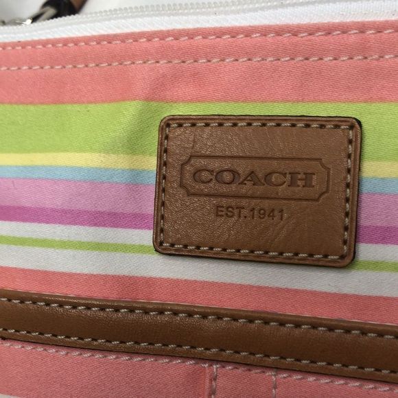 Coach Poppy Rainbow Striped Crossbody - Picture 5 of 6